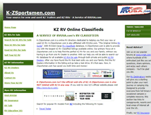 Tablet Screenshot of k-zsportsmen.com